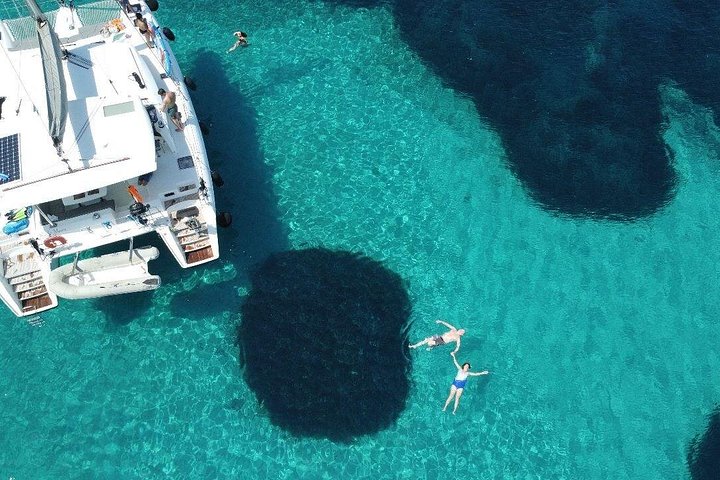 Catamaran sailing on the Athens Riviera