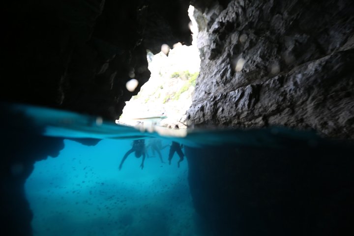 Photo from the Viator listing for the small-group Blue Cave and Šunj Beach boat tour