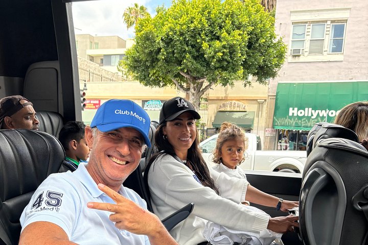 Bus à toit ouvert pour visite privée de Hollywood