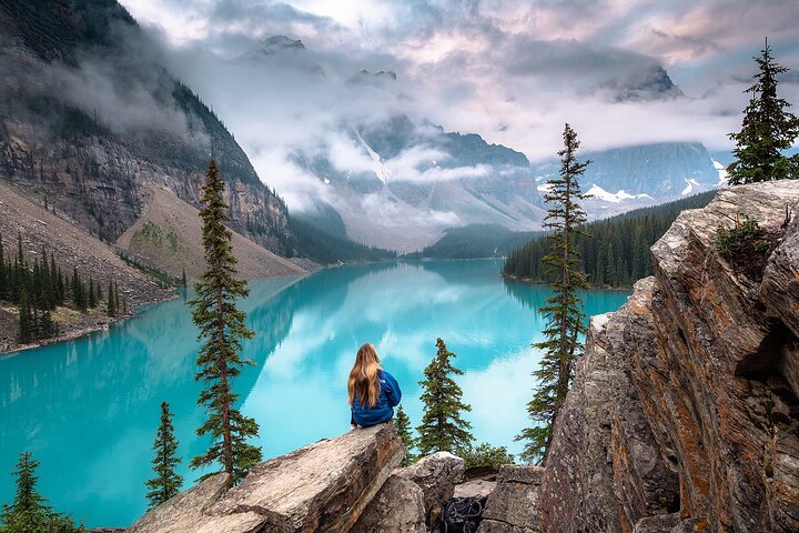 Lac Peyto et ses eaux turquoise sur l'Icefields Parkway