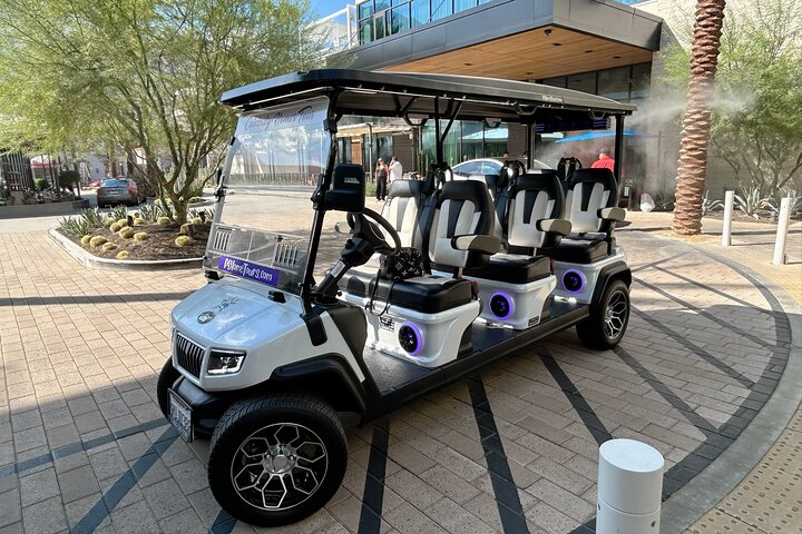 Golf cart tour in Palm Springs