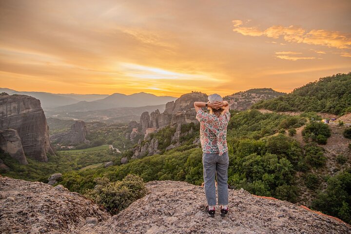 Meteora monastery on top of a rock