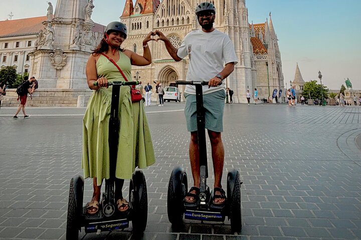 Guided Segway tour along a Budapest street
