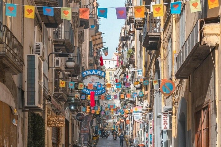 Small-group minivan tour arriving in Naples with a guide