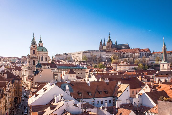 Old Town Square in Prague in the early afternoon