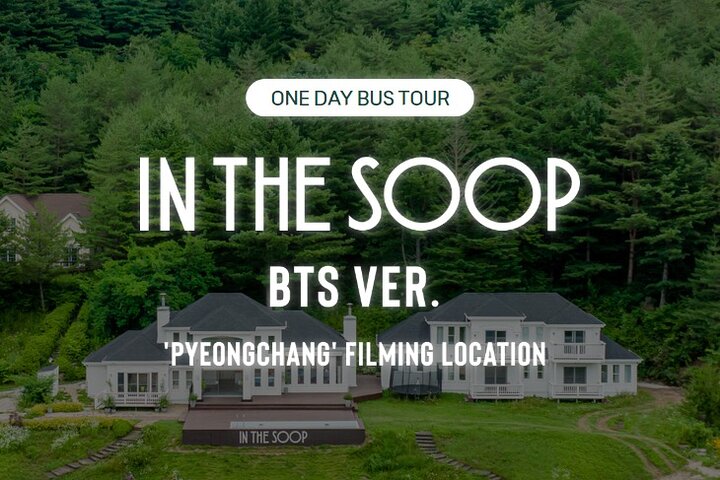 Tour group at a filming location in PyeongChang, Korea