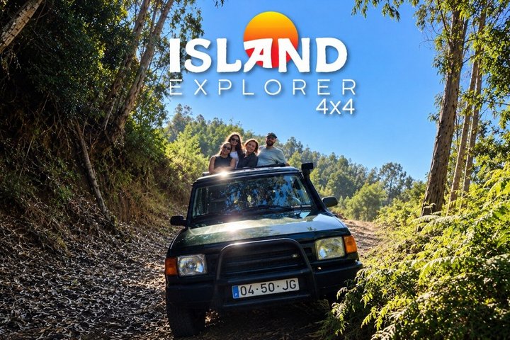 Open-roof 4x4 on a Madeira island road