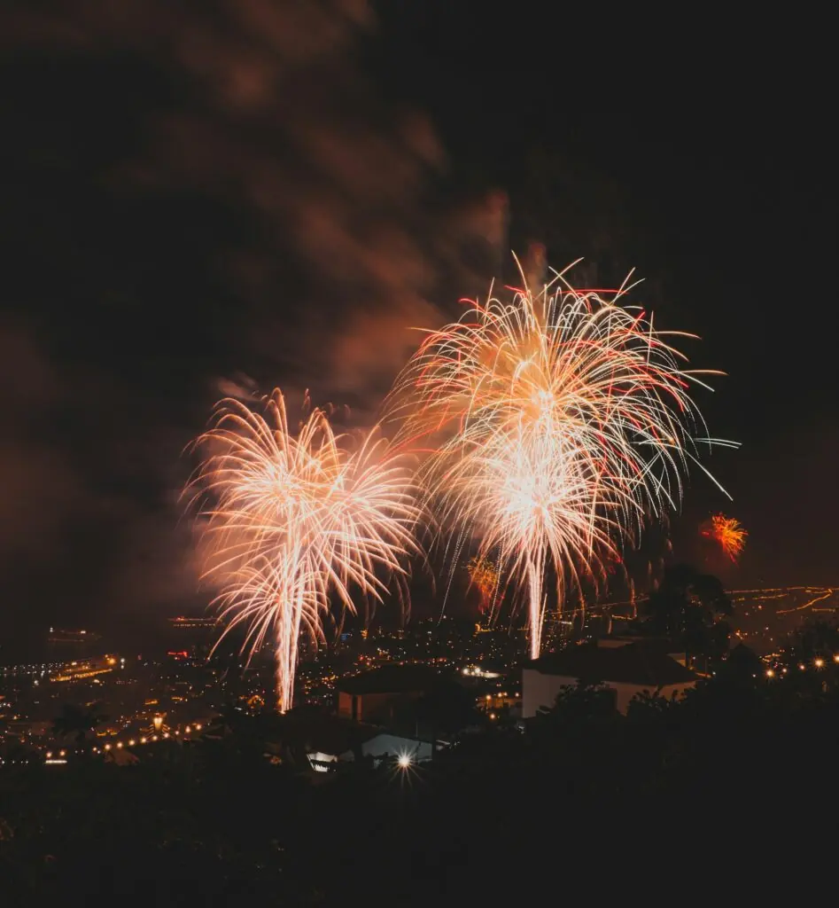 Funchal, feux d'artifice du Nouvel An à Madère